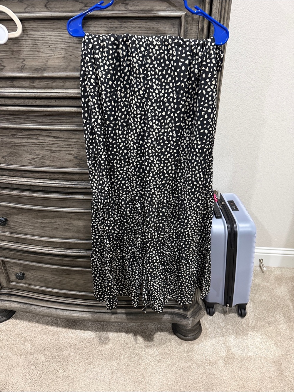 SHEIN Black and White Printed pant suit flowy legs